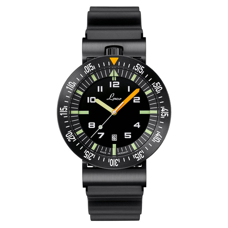 Laco Squad Atacama 3 Tactical Dive Watch with Black PVD Case #861632.3