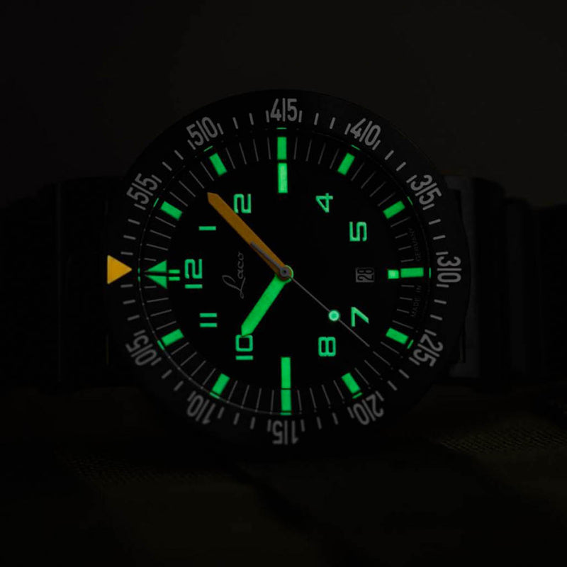 Laco Squad Atacama 3 Tactical Dive Watch with Black PVD Case #861632.3