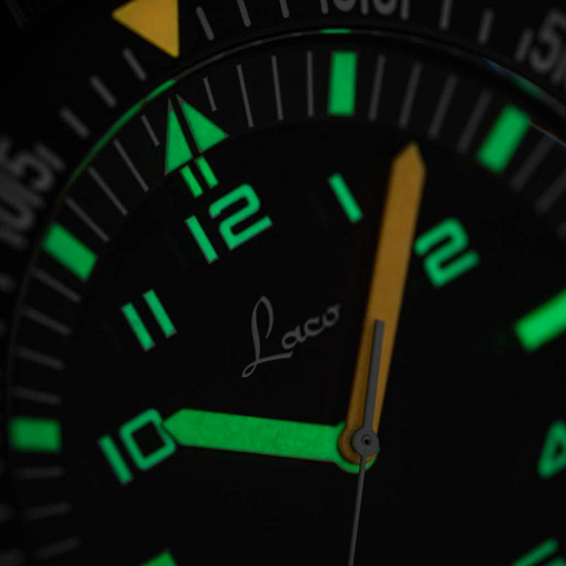 Laco Squad Atacama 3 Tactical Dive Watch with Black PVD Case #861632.3