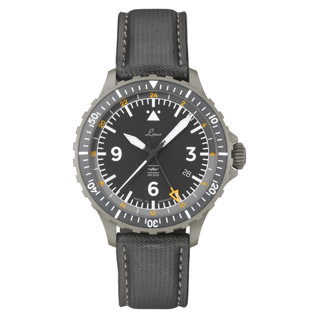Laco Hamburg GMT DIN 8330 Automatic Pilot Watch #862165 — Long