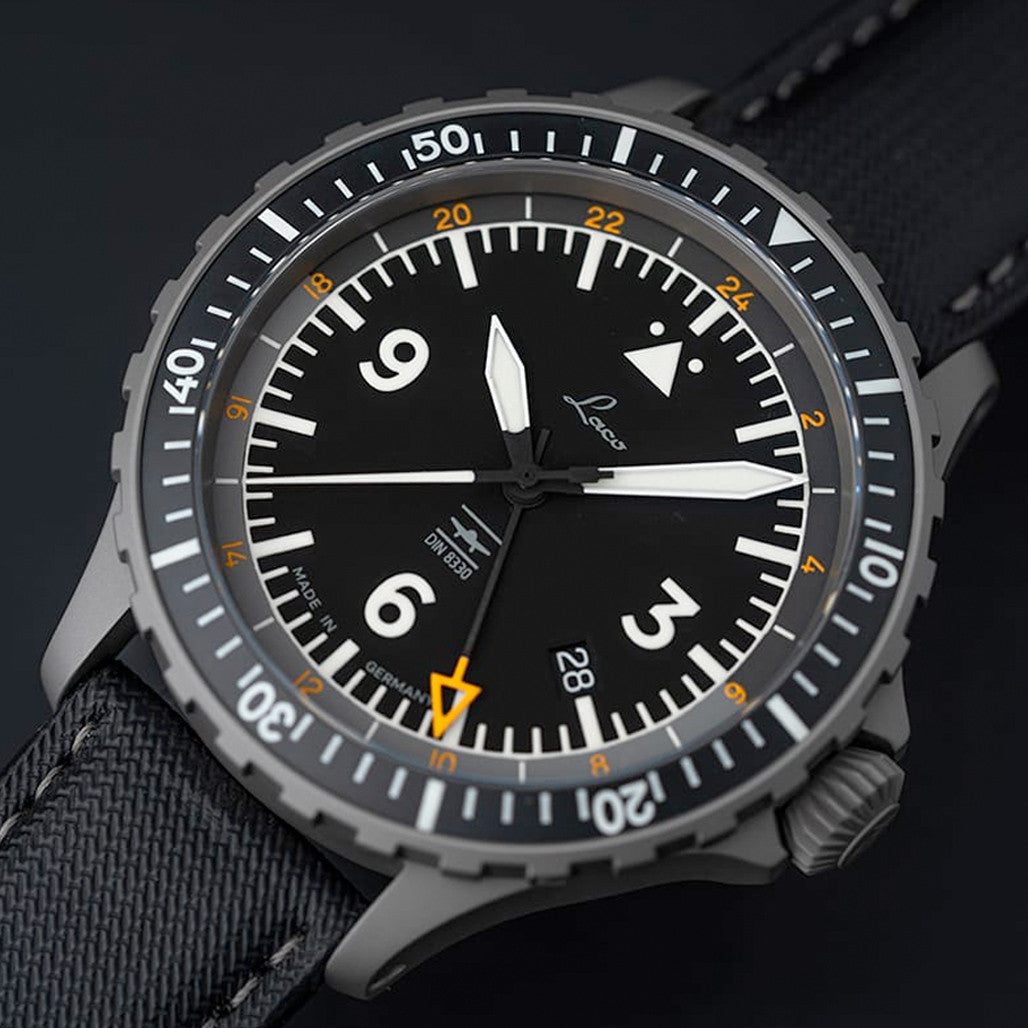 Laco Hamburg GMT DIN 8330 Automatic Pilot Watch #862165 — Long