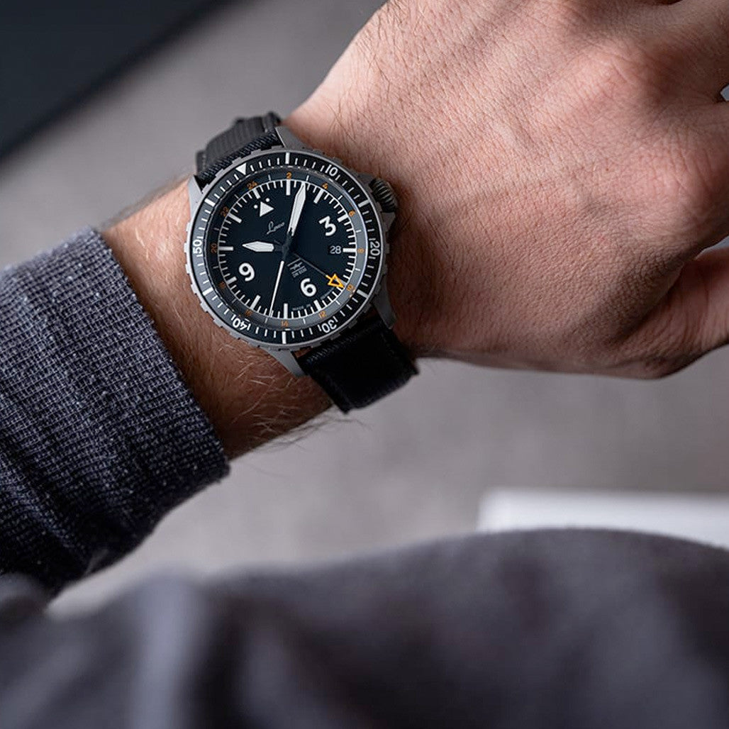 Laco Hamburg GMT DIN 8330 Automatic Pilot Watch #862165 — Long