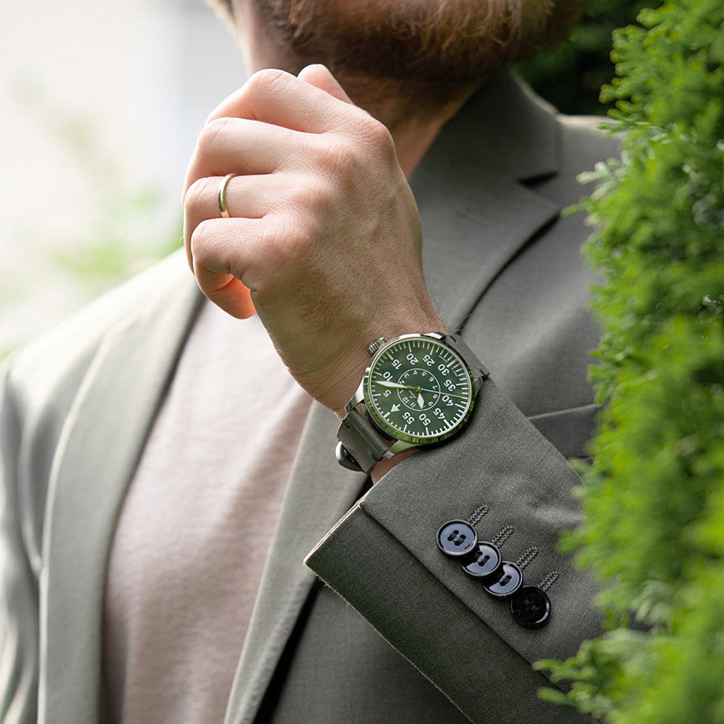 Laco Limited Edition Aachen Grun 42mm Watch #862179 — Long Island