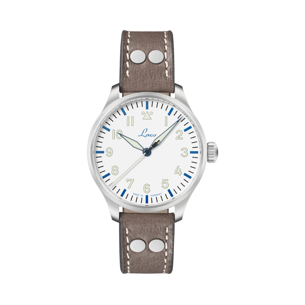 Laco Augsburg ラコ　アウグスブルク　39mm　純正皮ベルト付 Laco Limited Edition Augsburg Polar 39mm Type A Flieger #862183