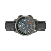 Laco 40mm Frankfurt GMT Automatic Watch with Grey Dial and Sapphire Crystal #862188