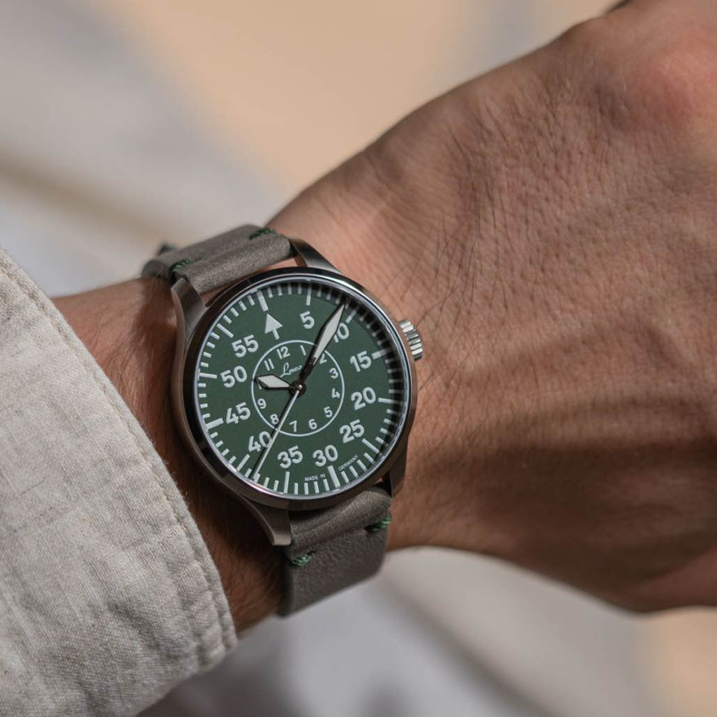 Laco Limited Edition Aachen Grun 39mm Watch #862190 — Long Island