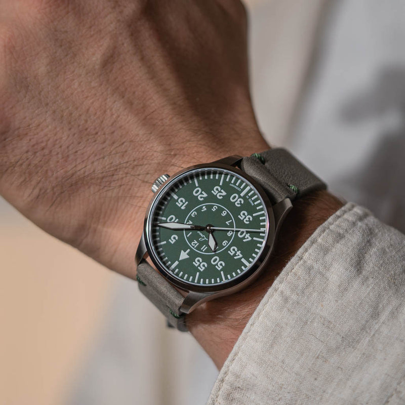 Laco Limited Edition Aachen Grun 39mm Watch #862190