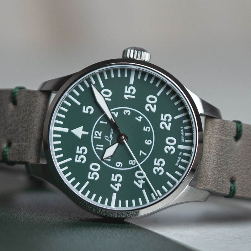 Laco Limited Edition Aachen Grun 39mm Watch #862190