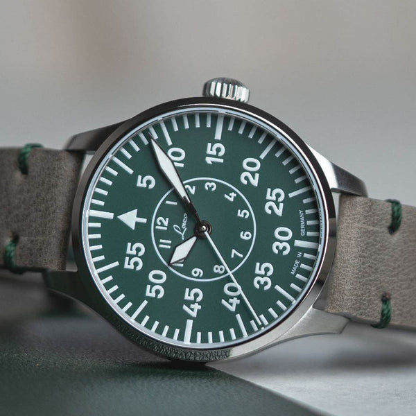 Laco Limited Edition Aachen Grun 39mm Watch #862190