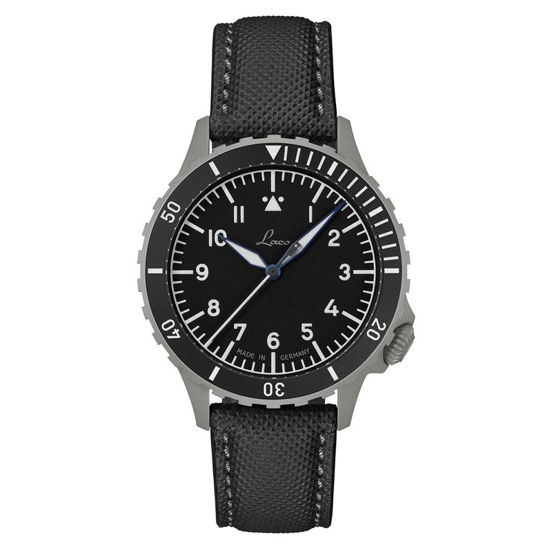 Laco Köln Sporty Pilot Watch with Grey Blasted Case #862192