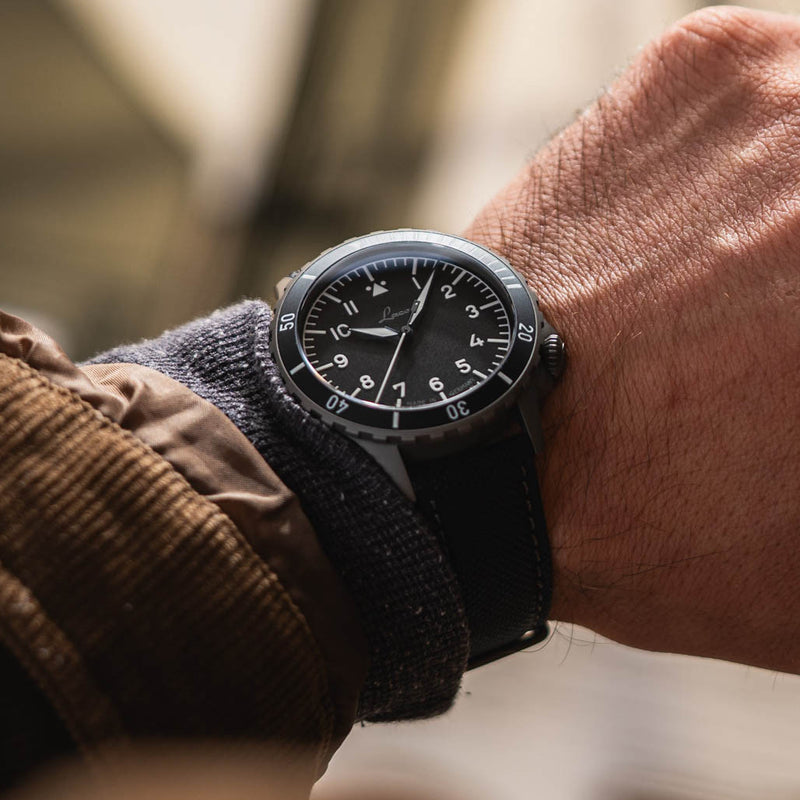 Laco Köln Sporty Pilot Watch with Grey Blasted Case #862192