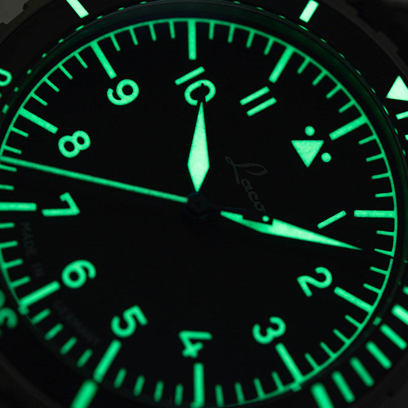 Laco Köln Sporty Pilot Watch with Grey Blasted Case #862192