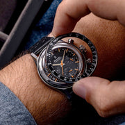 Nivada Grenchen Chronoking Mecaquartz with Interchangeable Bezel #87042Q10