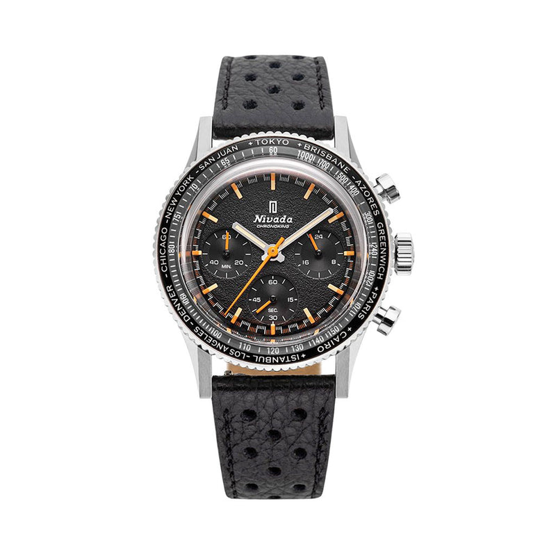 Nivada Grenchen Chronoking Mecaquartz with Interchangeable Bezel #87042Q10