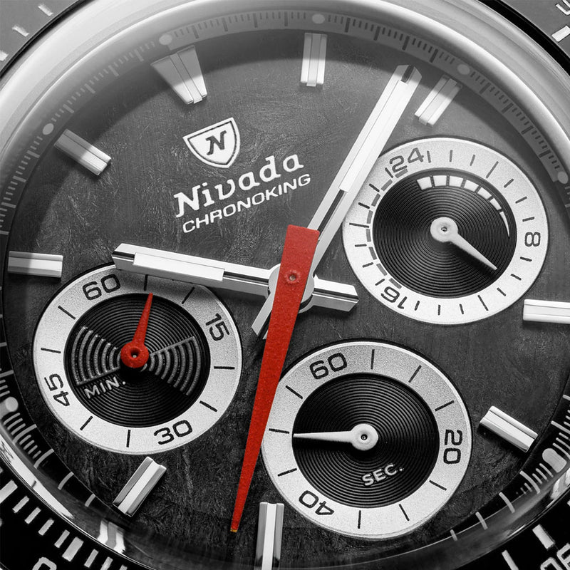 Nivada Grenchen Chronoking Mecaquartz with Interchangeable Bezel #87048Q10