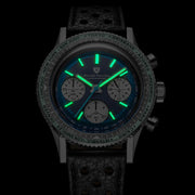 Nivada Grenchen Chronoking Racing Blue Lagoon Chronograph #87054Q10