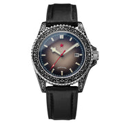 Red Star Artisan Engraved Case Automatic Diver #8912G-A