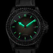 Red Star Artisan Engraved Case Automatic Diver #8912G-A