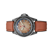 Red Star Artisan Engraved Case Automatic Diver #8912G-B
