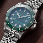 Red Star Automatic Diver with Malachite Dial #8912G-C