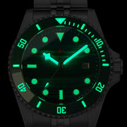 Red Star Automatic Diver with Malachite Dial #8912G-C