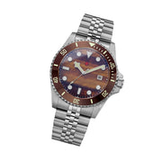 Red Star Automatic Diver with Tiger Eye Stone Dial #8912G-D