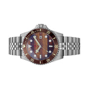Red Star Automatic Diver with Tiger Eye Stone Dial #8912G-D