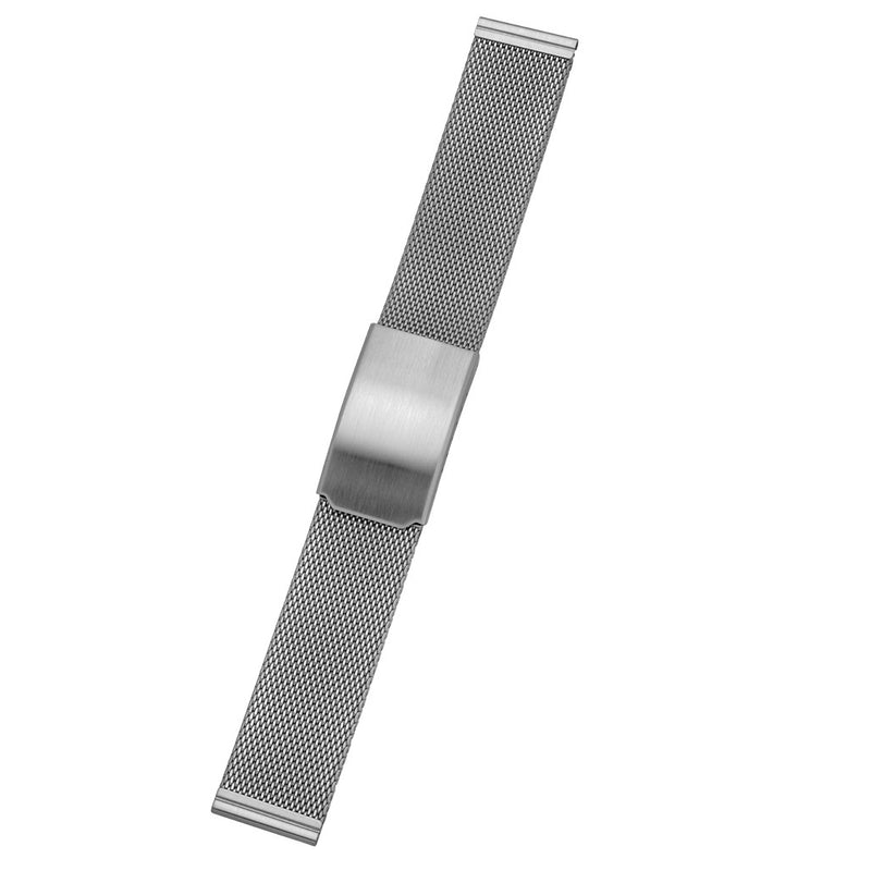 Vollmer 20mm Brushed Fine Stainless Steel Mesh Bracelet #90461H7