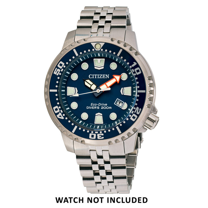 Islander 20mm Brushed and Polished Solid-Link Watch Bracelet for Citizen Promaster Dive #BRAC-36 option