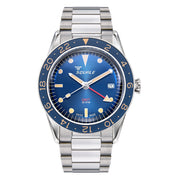 Squale 300 Meter Swiss Automatic GMT-Dive Watch with Blue Dial and Bracelet #SUB-39GMTBL.BR22 zoom