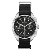 Bulova Lunar Pilot Chronograph 45mm with Black Dial and Nylon Strap #96A225 zoom