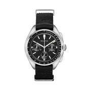 Bulova Lunar Pilot Chronograph 45mm with Black Dial and Nylon Strap #96A225