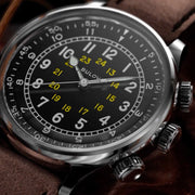Bulova A15 Automatic Field Watch with Brown Strap #96A245 lifestyle