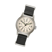 Bulova Hack Automatic Field Watch with 38mm Case and Cream Dial #96A246 tilt