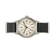 Bulova Hack Automatic Field Watch with 38mm Case and Cream Dial #96A246 side