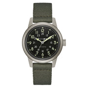Bulova Hack Automatic Field Watch with 38mm Case and Black Dial #96A259 zoom