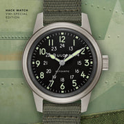 Bulova Hack Automatic Field Watch with 38mm Case and Black Dial #96A259 lifestyle