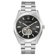 Bulova Surveyor Automatic Watch with Open Heart Black Dial #96A270 zoom
