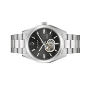 Bulova Surveyor Automatic Watch with Open Heart Black Dial #96A270 side