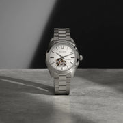 Bulova Surveyor Open Heart with White Dial #96A345