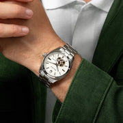 Bulova Surveyor Open Heart with White Dial #96A345