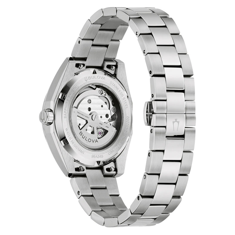 Bulova Surveyor Open Heart with White Dial #96A345