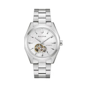 Bulova Surveyor Open Heart with White Dial #96A345