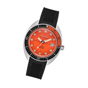 Bulova Snorkel Automatic Dive Watch with Orange Dial #96B350 tilt