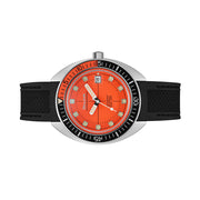 Bulova Snorkel Automatic Dive Watch with Orange Dial #96B350 side