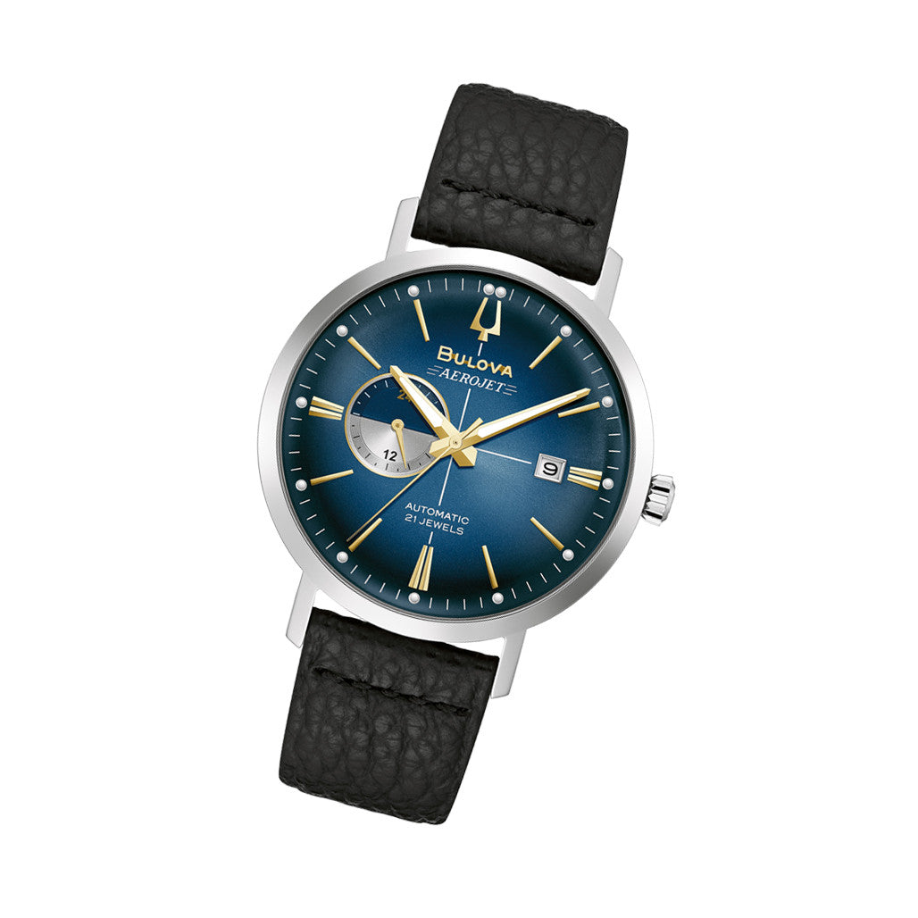 Bulova Aerojet Automatic Watch with Gradient Blue Dial #96B374