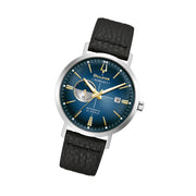 Bulova Aerojet Automatic Watch with Gradient Blue Dial #96B374 tilt