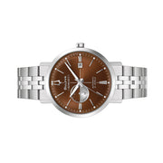 Bulova Aerojet Automatic Watch with Sunburst Brown Dial #96B375 side