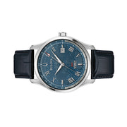 Bulova Wilton Automatic Traveller GMT with World Blue Dial #96B385 side