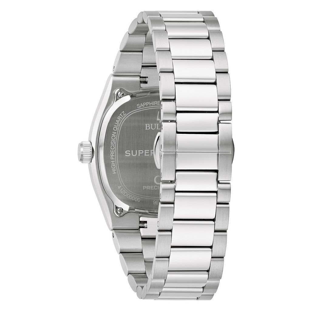 Bulova Super Seville Date Watch with Blue Dial #96B440 — Long